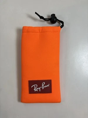 Ray-Ban Estuche Suave Anteojos/Gafas de Sol Naranja Cordón Foto 1 de 4