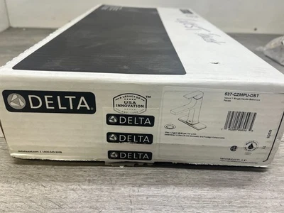 Delta 537-CZMPU-DST Velum 1 Handle Bathroom Faucet (No Drain), Champagne Bronze - Image 1 of 3