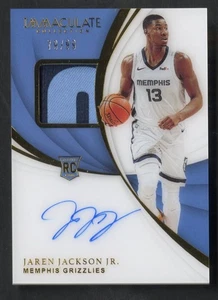 2018-19 Panini Immaculate Jaren Jackson Jr. RC Patch Auto /99 Grizzlies RPA - Picture 1 of 2