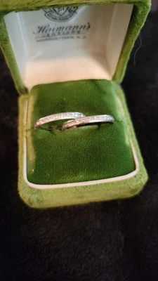 14k Solid Gold Lab Created Diamond Eternity Stackable Ring Endless Wedding Band - Image 1 of 4