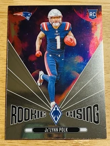 2024 Panini Phoenix Ja'Lynn Polk Rookie Rising RC #RR-JPK New England Patriots - Picture 1 of 2