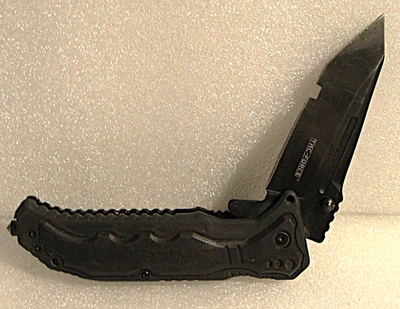 5" SPRING ASSIST TAC-FORCE TACTICAL TF-950 w HAND CUT BOTTLE OPENER POCKET KNIFE - Image 1 of 4