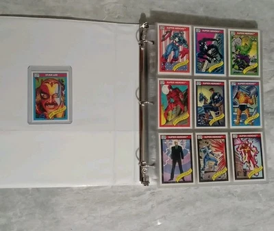 1990 Marvel Universe Series 1 #1-162 Complete Set in Binder, Extra Stan Lee - Image 1 of 4