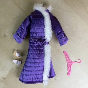 Vintage Lot 1980 Mego Candi Fashions Purple Puffer Jacket Coat Shoes ? 93060 - Picture 1 of 4