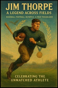 Jim Thorpe Legend Across Fields Poster - Picture 1 of 1