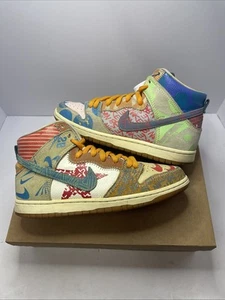 Thomas Campbell x Nike SB Dunk High What The - Taglia 9 - 918321 381 - Foto 1 di 9