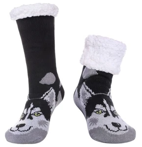 Men's Slipper Socks Winter Fuzzy Fleece Lined Cozy Thermal Non-Slip Indoor Ch... - Picture 1 of 5