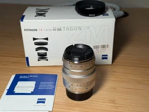 Zeiss Distagon T 35mm f/1.4 ZM Silver Leica M Lens – Mint Condition* - Picture 1 of 7