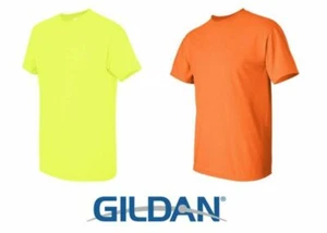 Gildan Herren T-Shirts 10er Pack Sicherheit grün Safety orange schwer G500 S-5XL - Bild 1 von 4