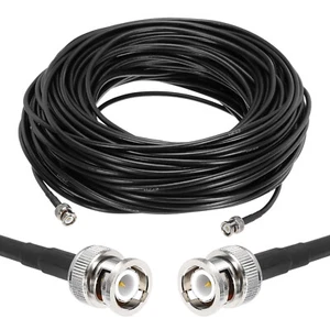 1 PCS RG58 Coaxial Cable 150ft/45.7 M, BNC Male to BNC Male Coax Cable 50 Ohm - Zdjęcie 1 z 5