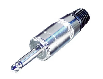 4 conectores de cable enchufe mono conector Rean Neutrik NYS225 Jumbo 6,35 mm 1/4"