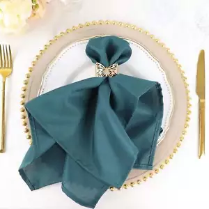 100 pcs 20" Polyester Napkins Wedding Party Table Decorations Supply Wholesale - Picture 1 of 284