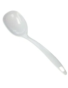 11" White Melamine Basting Spoon 1 - Picture 1 of 1
