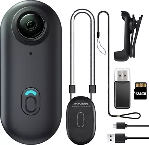 Compact 128GB Mini Action Camera - Full HD Video for Pet Walking & Adventures - Picture 1 of 10