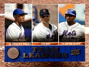 2009 Upper Deck Jose Reyes David Wright Carlos Delgado #433 - Picture 1 of 2