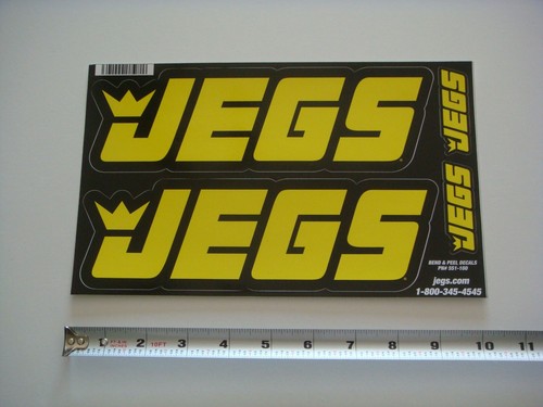 JEGS Sheet NHRA Sticker Decal | eBay