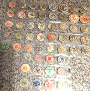 52 WOODEN NICKEL Token Set PUERTO RICO 6 Jumbo Good For coin ficha vale medalla - Picture 1 of 5
