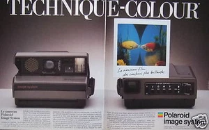 PUBLICITÉ 1987 POLAROID IMAGE SYSTEM TECHNIQUE COLOUR - ADVERTISING - Imagen 1 de 1