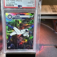 2020 Topps Update KYLE LEWIS RC rookie Seattle Mariners Rainbow 🌈 PSA 10 GEM MT