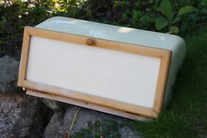 WÄCHTERSBACH D.R.G.M. Holz Keramik Brotkasten 20er J. Art Deco 9564 Mid-Century - Bild 1 von 7