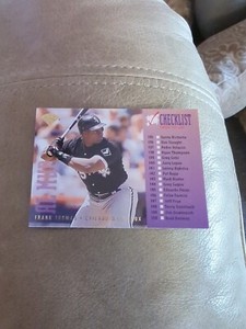 1995 LEAF FRANK THOMAS CHICAGO WHITE SOX CHECKLIST CARD #3!!!!!! COMBINED SHIP