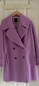 River Island Oversize Purple Coat Size 10 BNWT - Picture 1 of 13