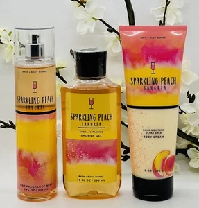 Bath and Body Works Sparkling Peach Sangria Trio Set Mist, Creme, Duschgel - Bild 1 von 5
