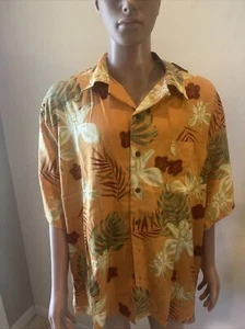 TOMMY BAHAMA MENS ORCHID HAWAIIAN 100% SILK ALOHA CAMP SHIRT 3 XL NWT NICE - Picture 1 of 12