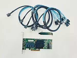 Adaptec ASR-71605 16-Port 6Gb/s 1GB SAS SATA PCIe RAID Controller + 4*SFF-8643 - Picture 1 of 4