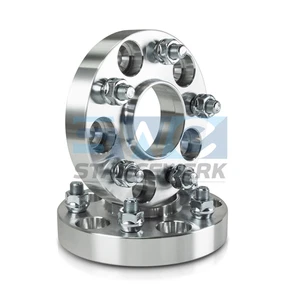 SWE 1" Hubcentric Wheel Adapters 5x127 Hub to 5x114.3 5x4.5 Wheel 1/2 inch Lug - Picture 1 of 6