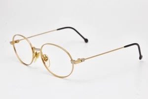 1990s vintage gold eyeglasses RODENSTOCK 23.02 eyeglasses Titanium Oval gold - Picture 1 of 10