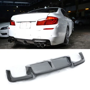 Alerón labial difusor de parachoques trasero solo fibra de carbono para BMW F10 M5 2012-2017 - Imagen 1 de 10