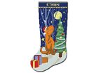 Cross Stitch Kits for Adults Stamped Personalized Christmas Stockings Dinosaur