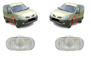 COPPIA RIPETITORI INDICATORI DI DIREZIONE PARAFANGO ANTERIORE NUOVI PER NISSAN KUBISTAR 2003-2008 - Foto 1 di 1