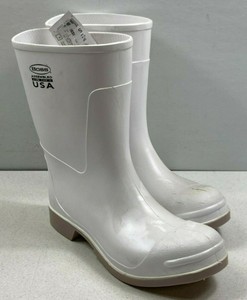 boss white rubber boots
