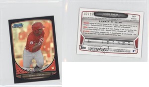 2013 Bowman Chrome Minis Black Refractor /25 Chris Rivera #187