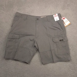 Wrangler Five Star Cargo Shorts Mens 42 Gray Relaxed Fit Flex - Picture 1 of 9