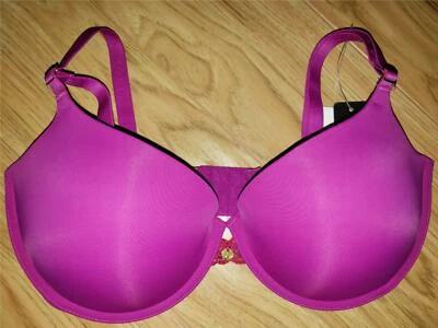 Sujetador push up Natori Pure Luxe Contour 730080 púrpura rosa 32DD nuevo con etiquetas Foto 1 de 3