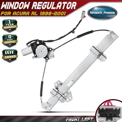 Regulador de ventana eléctrica con motor para Acura RL 1998-2001 lado del conductor delantero izquierdo Foto 1 de 4