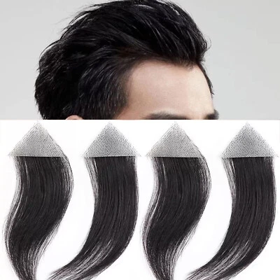 RICH-CHOICES Bald Spot 100% Human Hair Patch Toupee Men Forehead Hairpiece Hair Replacement