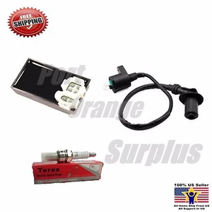 GY6 Racing Ignition Coil + Spark Plug + CDI For HONDA ATC XR CRF TRX TaoTao - Picture 1 of 1