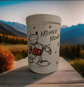 Mickey & Minnie Mouse Utensil Holder Winter Sketchbook Ceramic Canister Disney - Picture 1 of 2