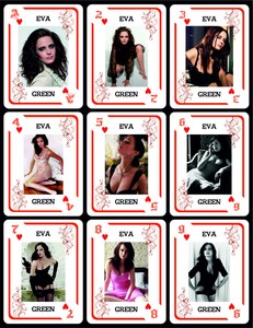 EVA GREEN 1 BOX WITH 54 POKER PLAYING CARDS - ARGENTINA! - NIB 