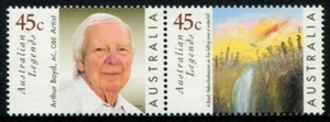1999 Australian Legends 45c Joined Pair, Mint Never Hinged, Clean & Fresh - Bild 1 von 1