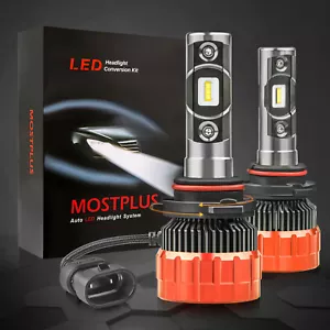 MOSTPLUS 80W 8000LM 6000K LED Headlight 9006 HB4 Low Beam Bulbs - Picture 1 of 6