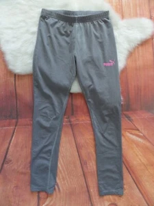 Puma Leggings Girls Thin Gray size M (8-10) - Picture 1 of 5