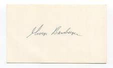 George Bamberger Signed 3x5 Index Card Autographed Baseball Baltimore Orioles