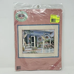 Bed & Breakfast versiegelt Galerie Crewel Kit 16"x12" 1990 Veranda viktorianisches Haus - Bild 1 von 6