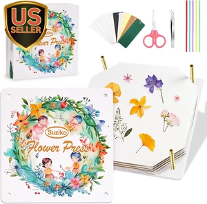 Flower Press7.87 X 8.26”(20Cmx 21Cm) Flower Press Kit,Creativity Pressed Flow... - Picture 1 of 1