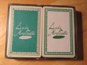 2 Decks of Cards Lake Monticello in Virginia Cards Some Wear - Picture 1 of 6